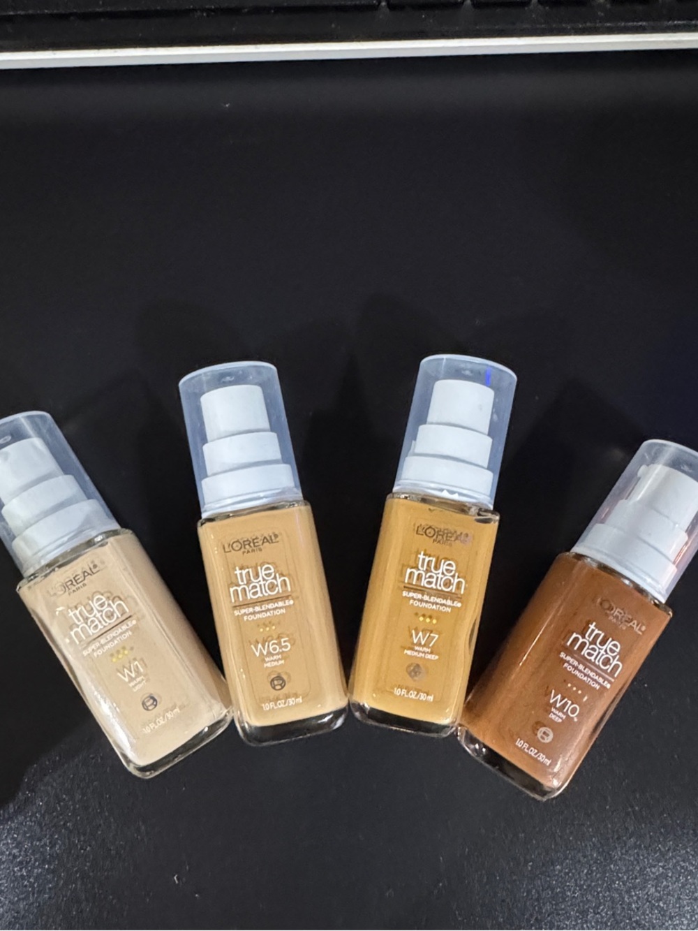 L'Oreal True Match Foundation Set - Cream, Tan, Brown, Deep Brown Shades